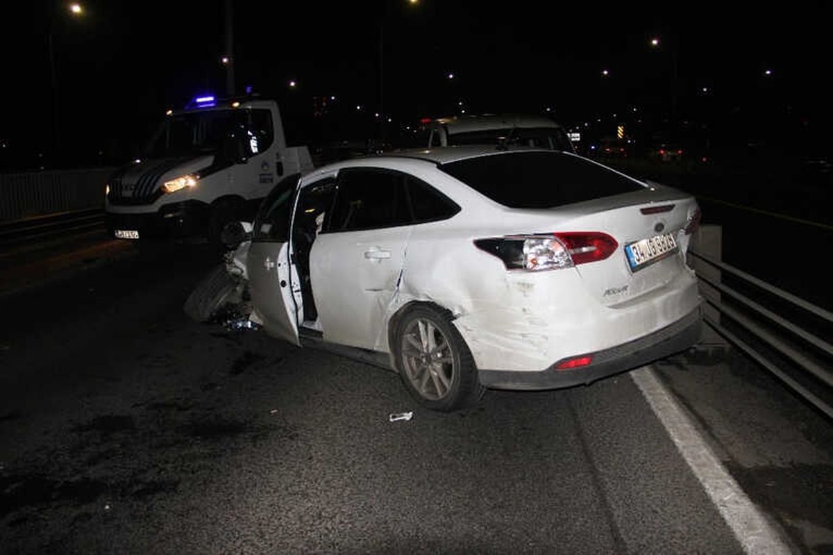 Haliç Köprüsü\'nde Kaza: 1 Yaralı