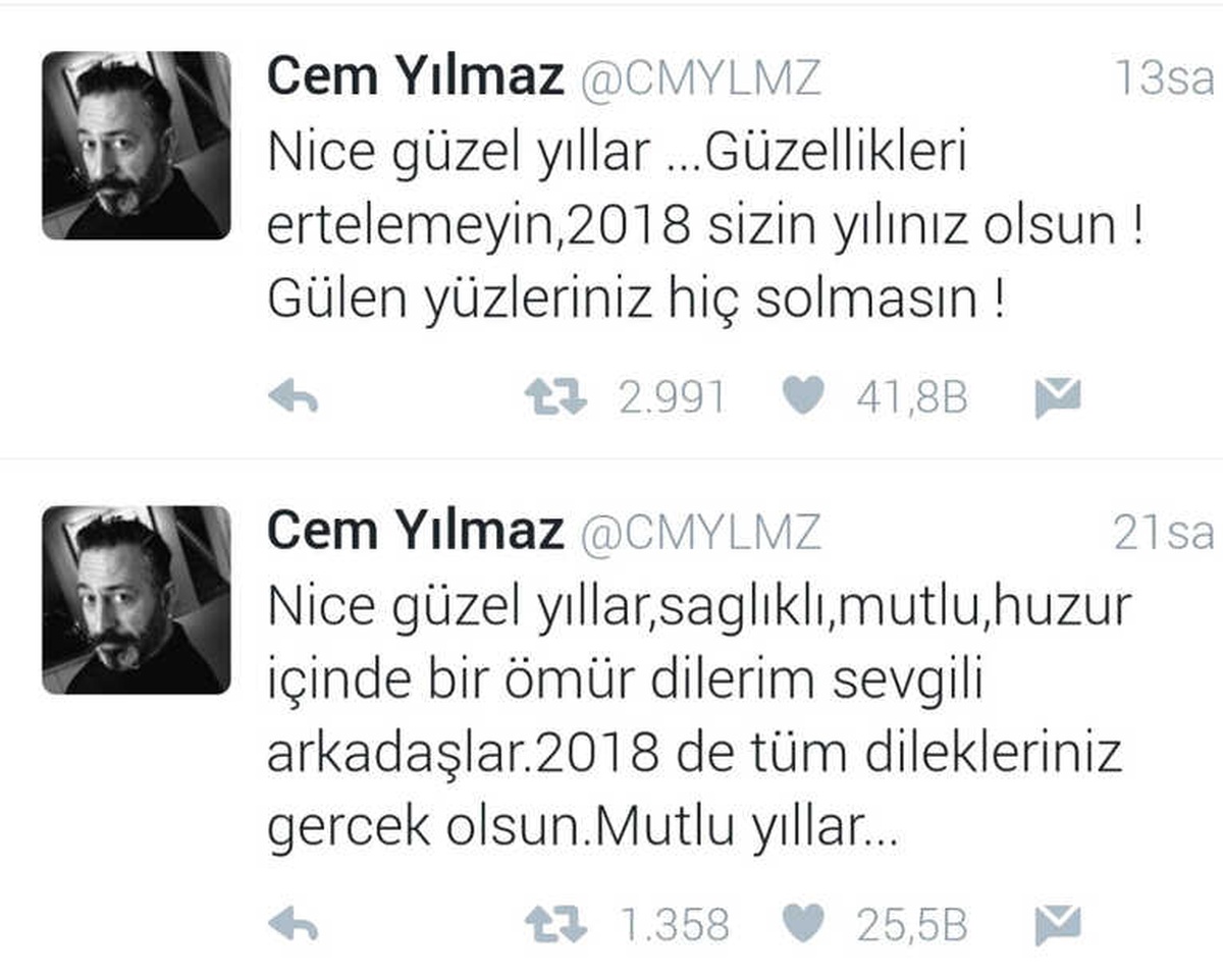 Ünlü İsimlerin Yeni Yıl Mesajları