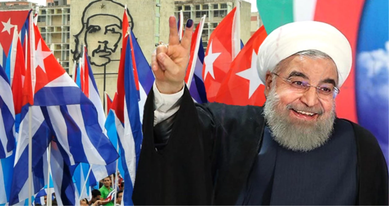 İran Yanarken Cumhurbaşkanı Ruhani, Küba Devrimini Kutladı