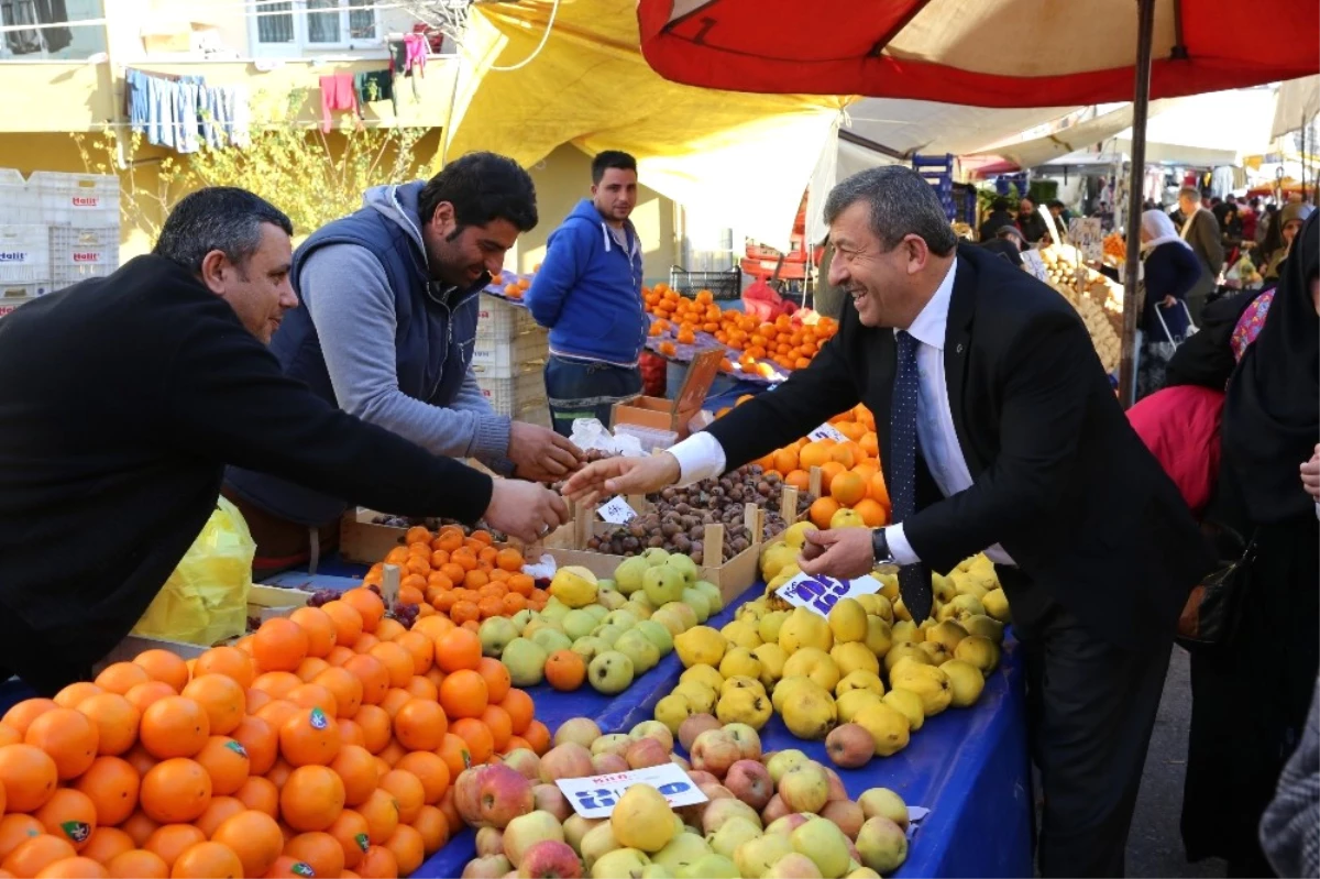 Başkan Karabacak\'tan Pazar Ziyareti