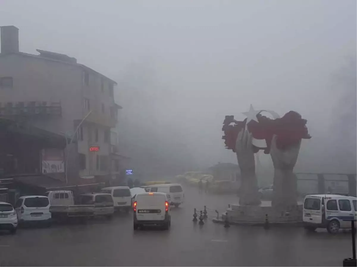 Bartın\'da Yoğun Sis Hayatı Olumsuz Etkiliyor