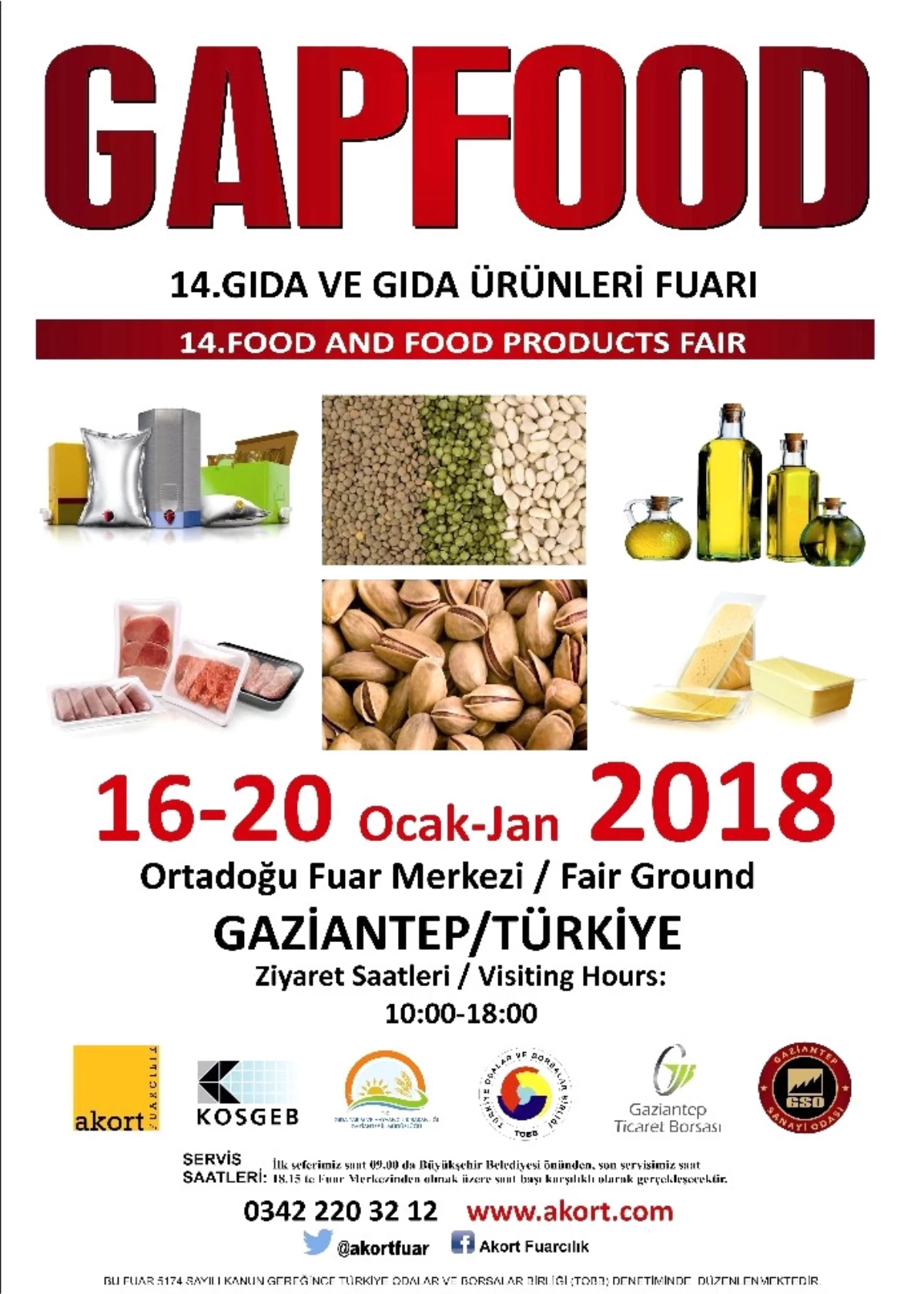 Gaptarım ve Gapfood Fuarları 16 Ocak\'ta Kapılarını Açıyor