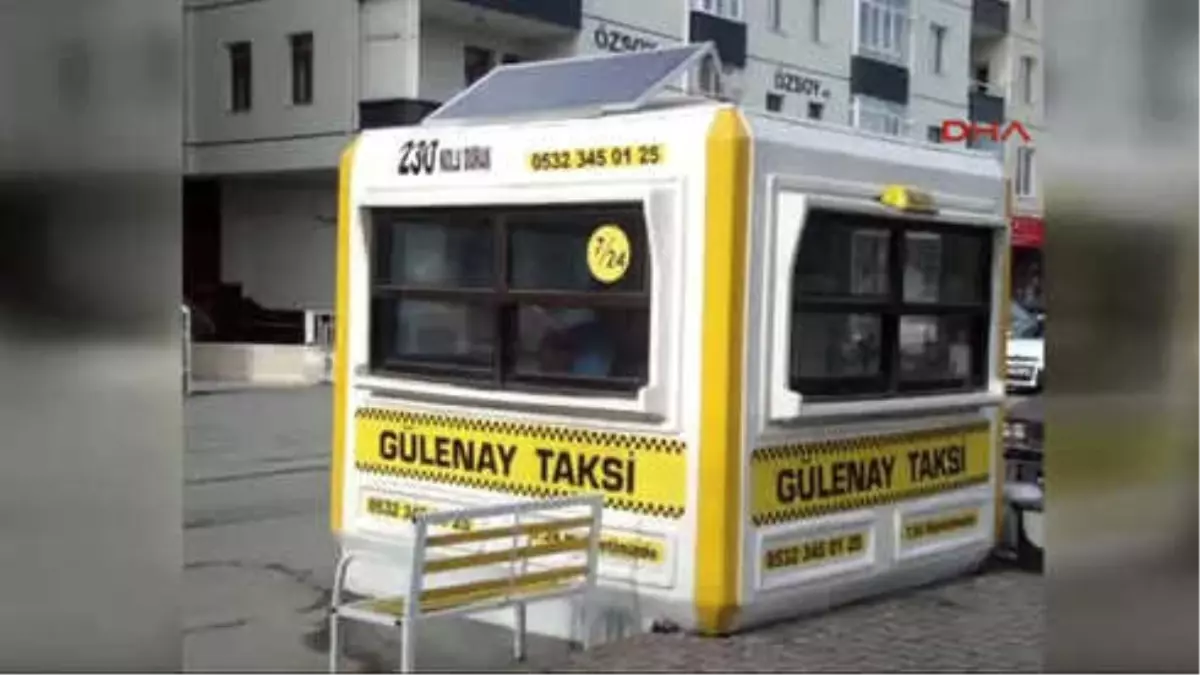 Kayseri\'de Kendi Elektriğini Üreten Taksi Durağı