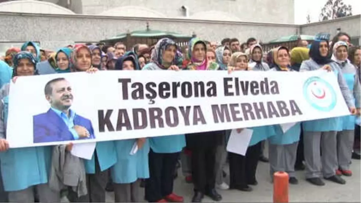 Konya\'da Taşeron İşçilerin Kadro Sevinci