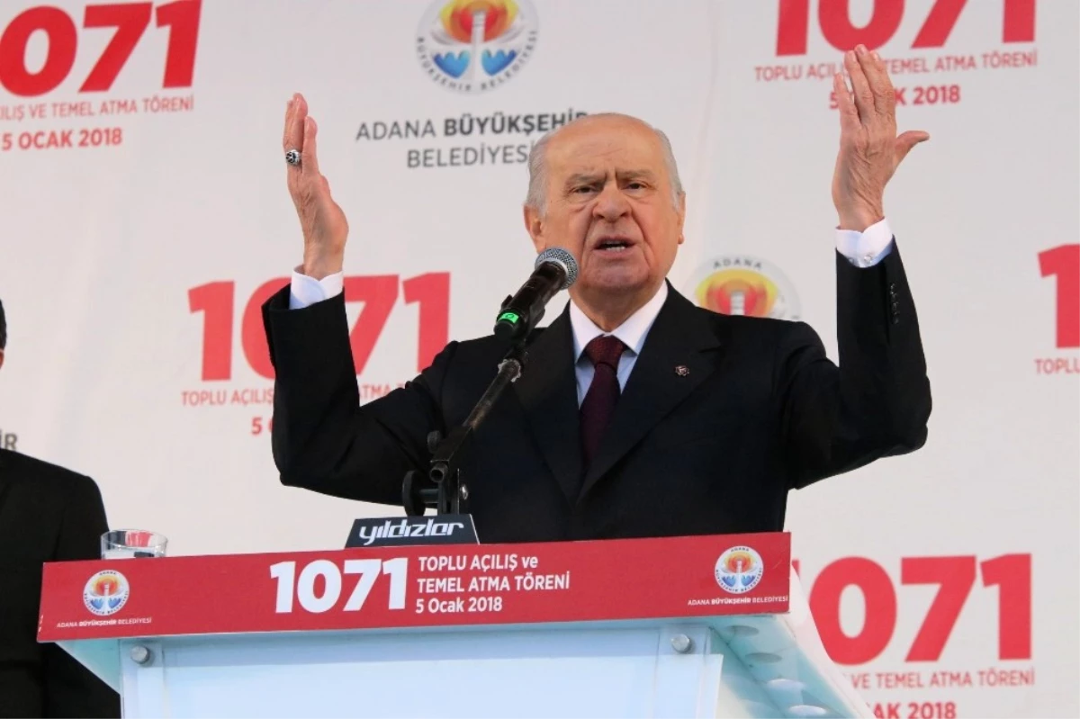 MHP Lideri Bahçeli Adana\'da