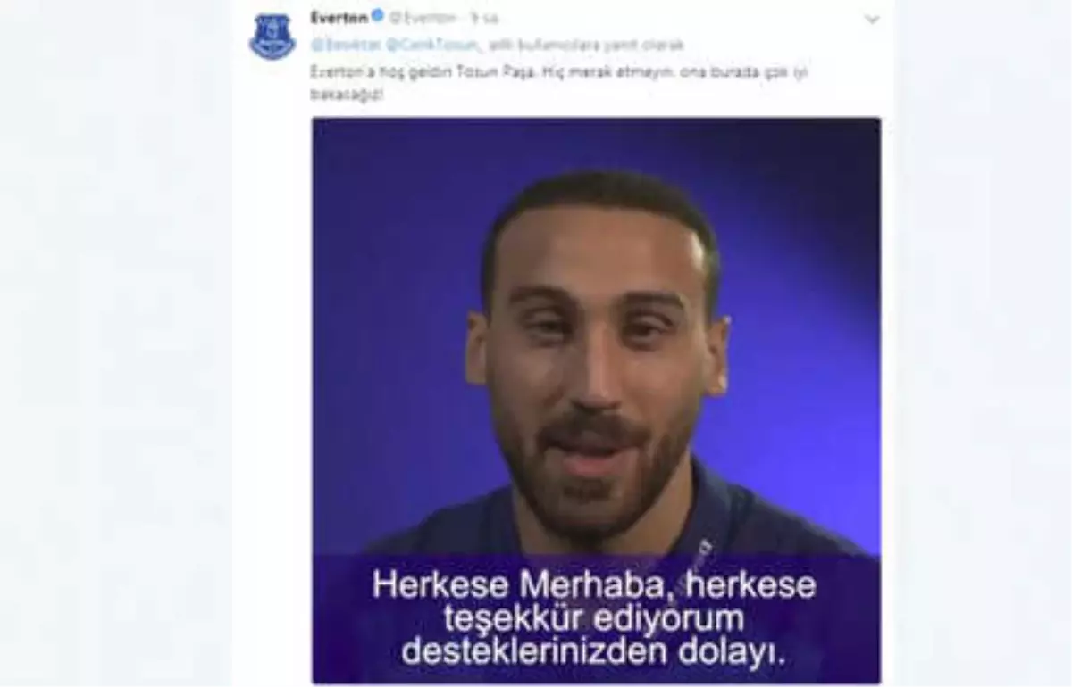 Everton\'a Hoş Geldin Tosun Paşa"