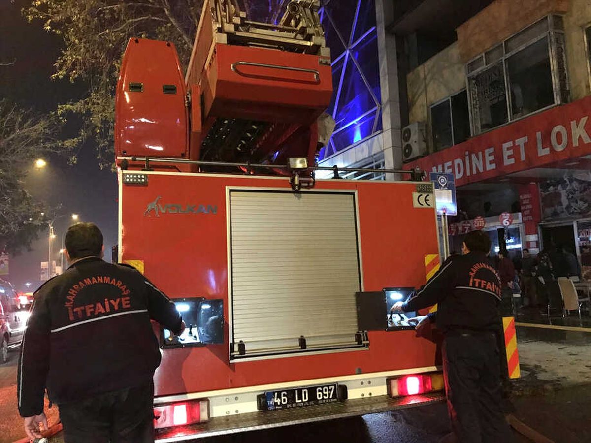 Kahramanmaraş\'ta İş Yeri Yangını