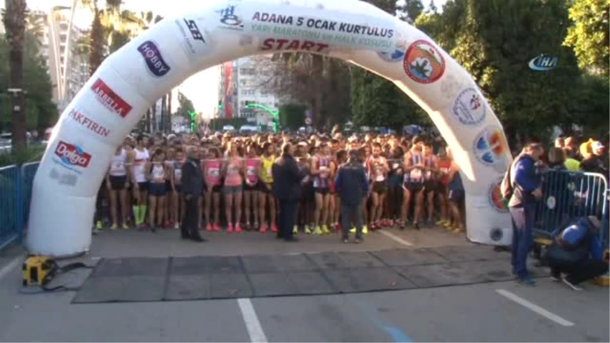 5 Ocak Adana Kurtuluş Yarı Maratonu Start Aldı