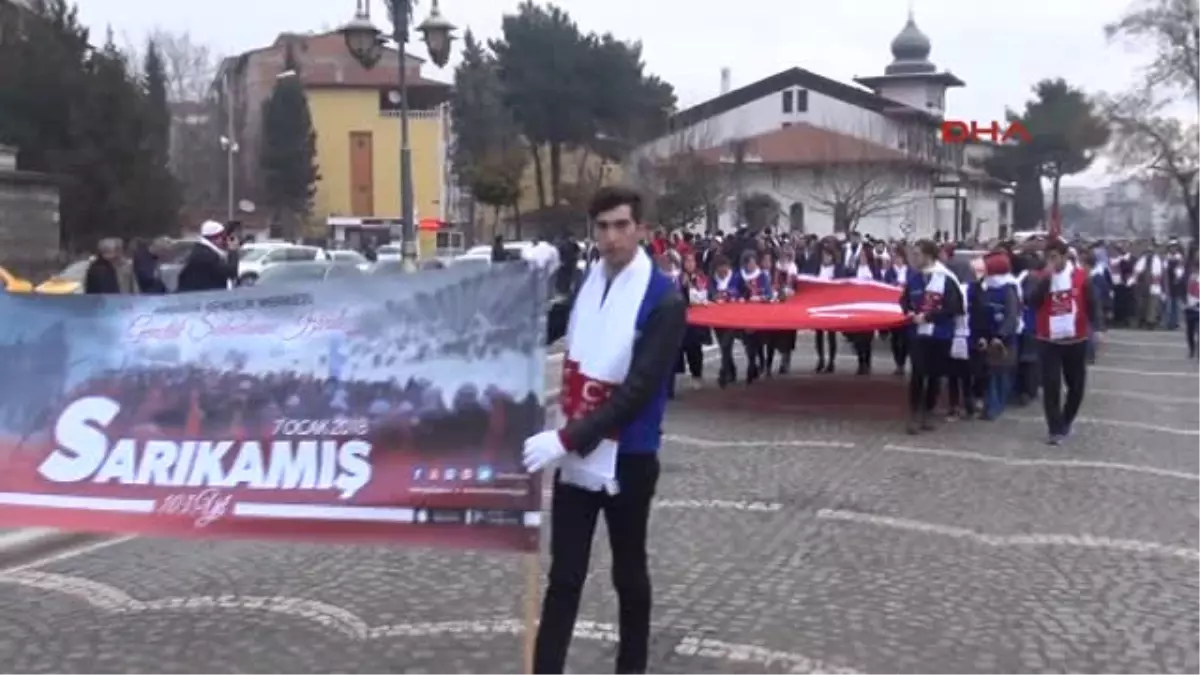 Amasya\'da 60 Bin Sarıkamış Şehidi İçin Yürüdüler