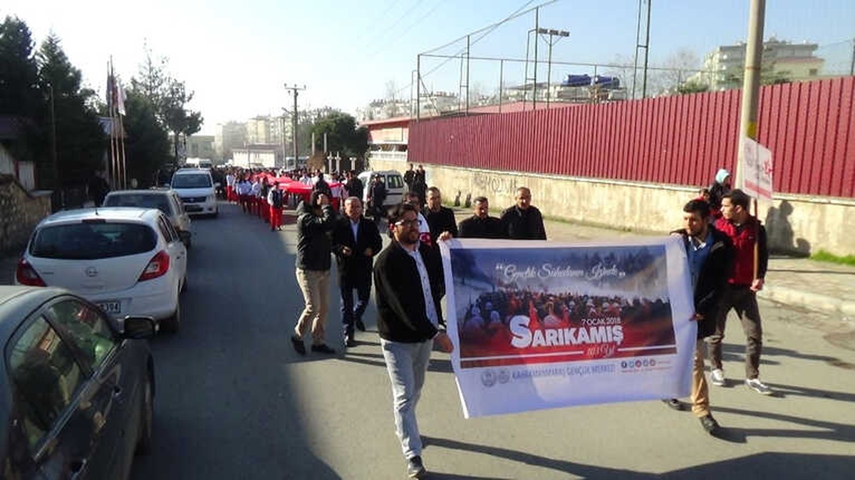 Kahramanmaraş Sarıkamış Şehitleri İçin Yürüdü