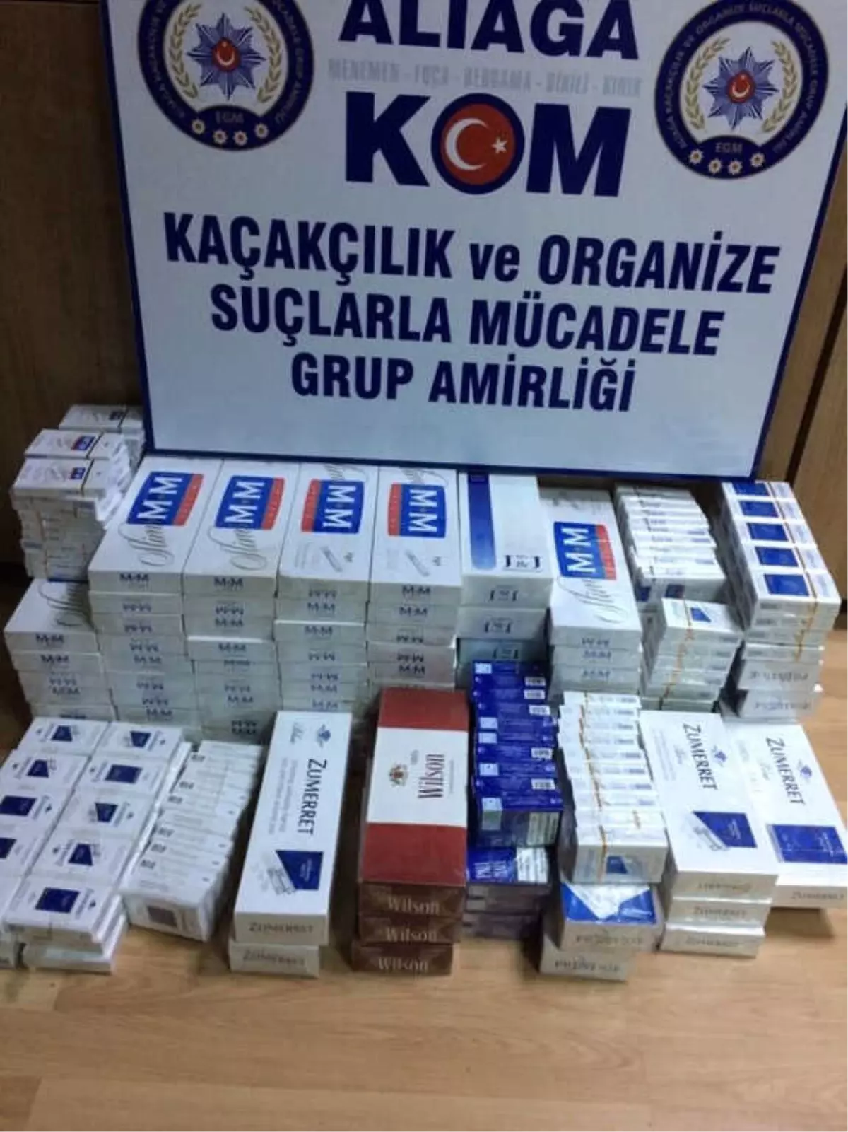 Aliağa\'da Kaçak Sigara Ele Geçirildi