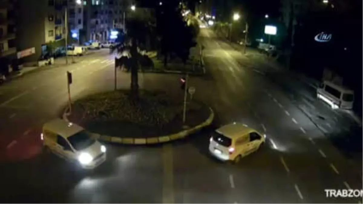 Trabzon\'da Dikkatsiz Sürücüler Mobese Kameralarına Böyle Yansıdı
