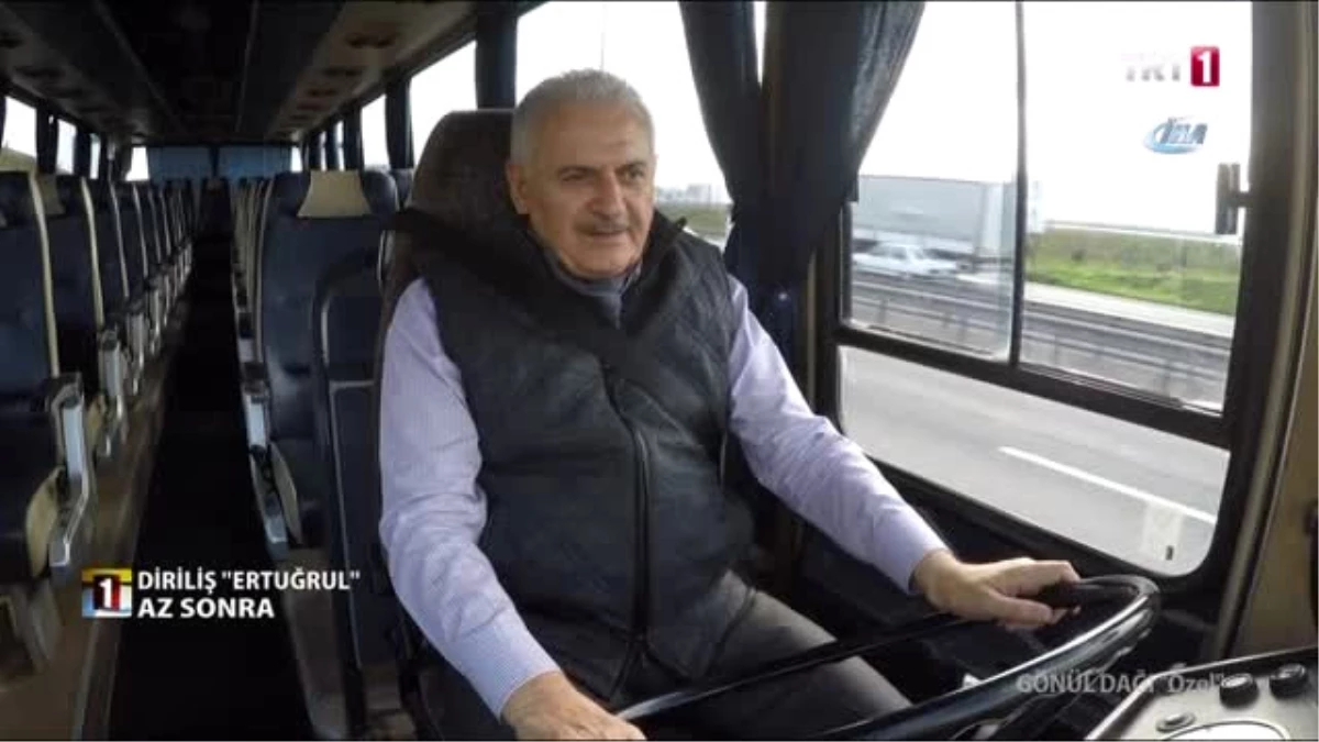 Başbakan Yıldırım, 1978 Model Otobüsün Koltuğuna Geçti