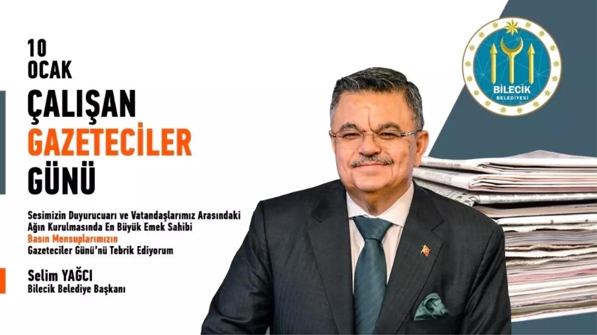 Başkan Yağcı\'nın "10 Ocak Çalışanlar Gazeteciler Günü" Mesajı