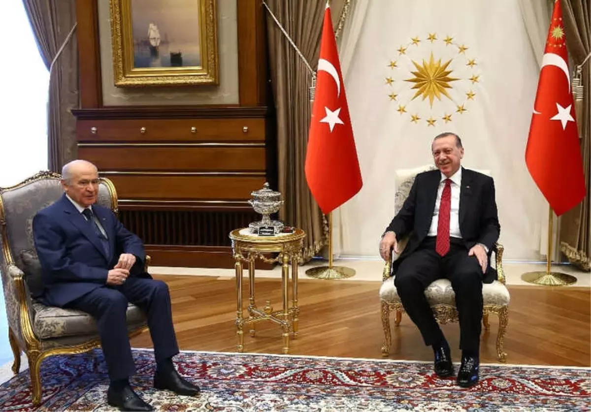 Erdoğan, Bahçeli\'yi Kabul Etti