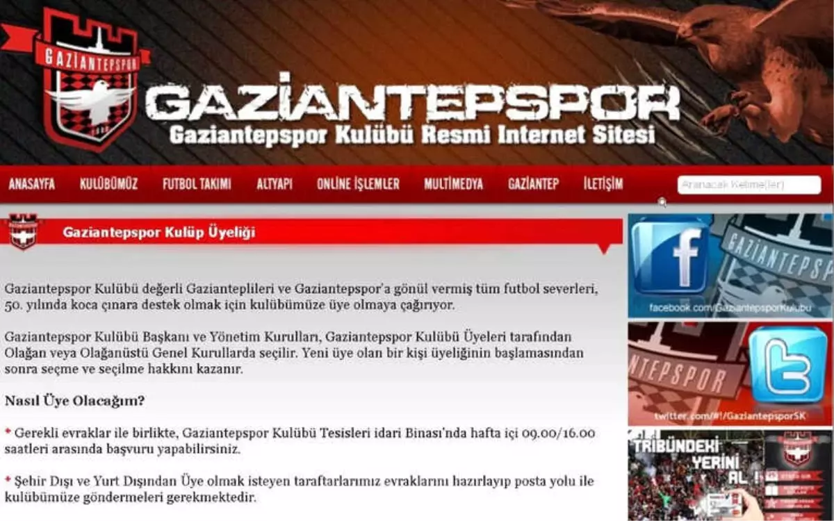 Gaziantepspor\'a Destek İçin Üyelik Çağrısı