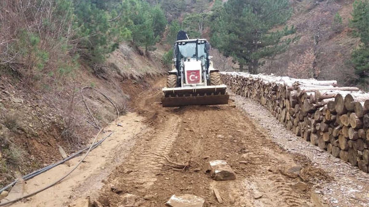Kestane Deresinde Yol Açma Çalışmaları Devam Ediyor