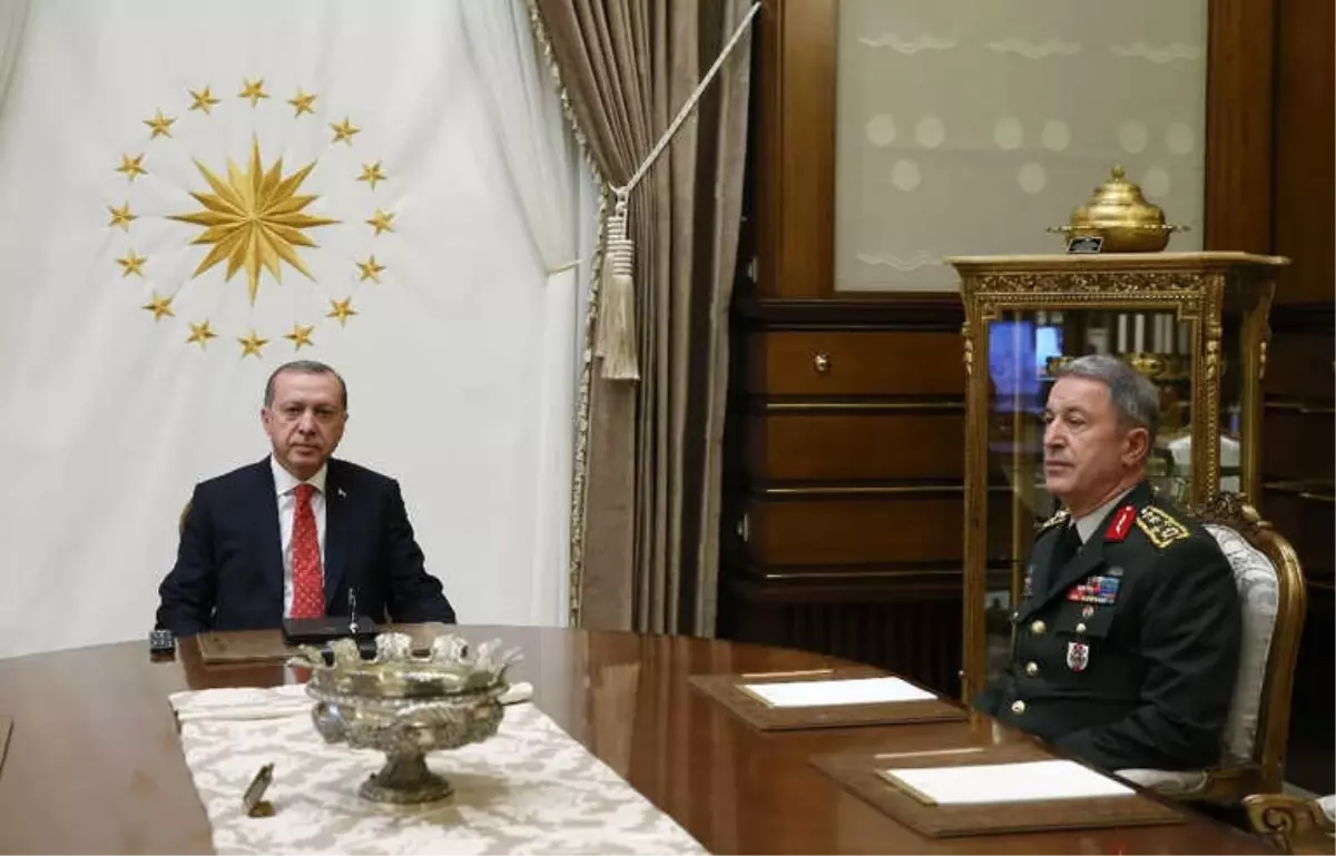 Cumhurbaşkanı Erdoğan, Orgeneral Akar\'ı Kabul Etti