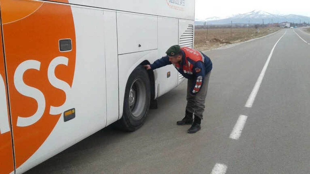 Afşin\'de Kış Lastiği Denetimi