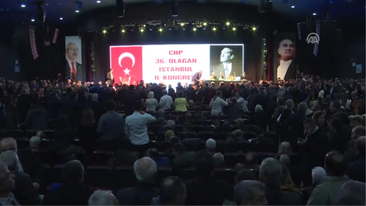 CHP İstanbul 36. Olağan İl Kongresi\'nde Gerginlik