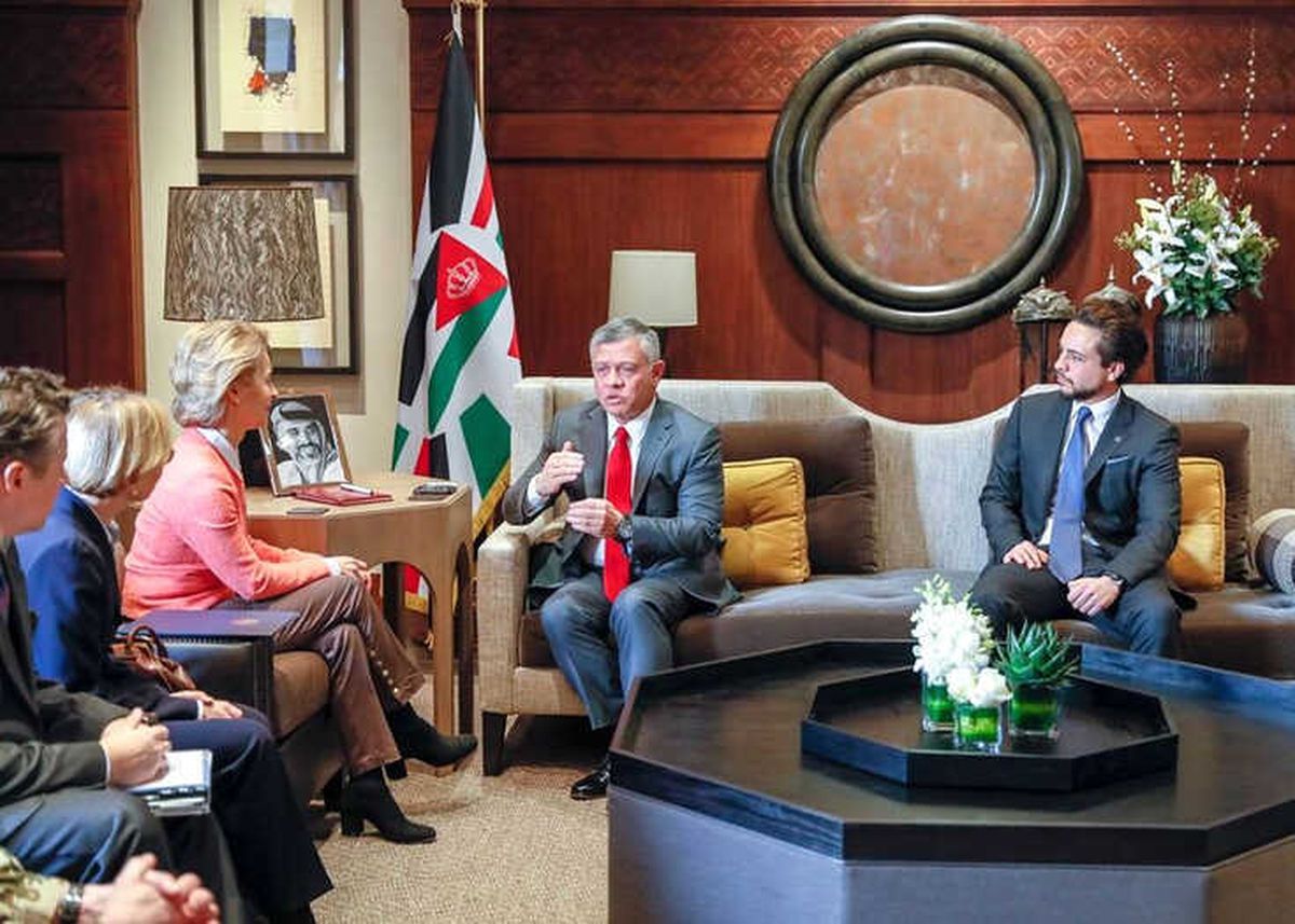 Kral Iı. Abdullah ve Almanya Savunma Bakanı Leyen Bir Araya Geldi