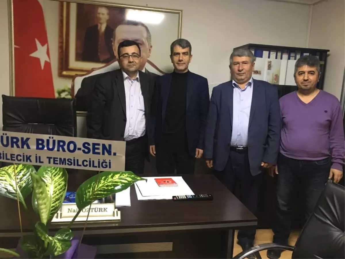 Türk Büro-Sen\'den Merkez İlçe Başkanlığı\'na Ziyaret