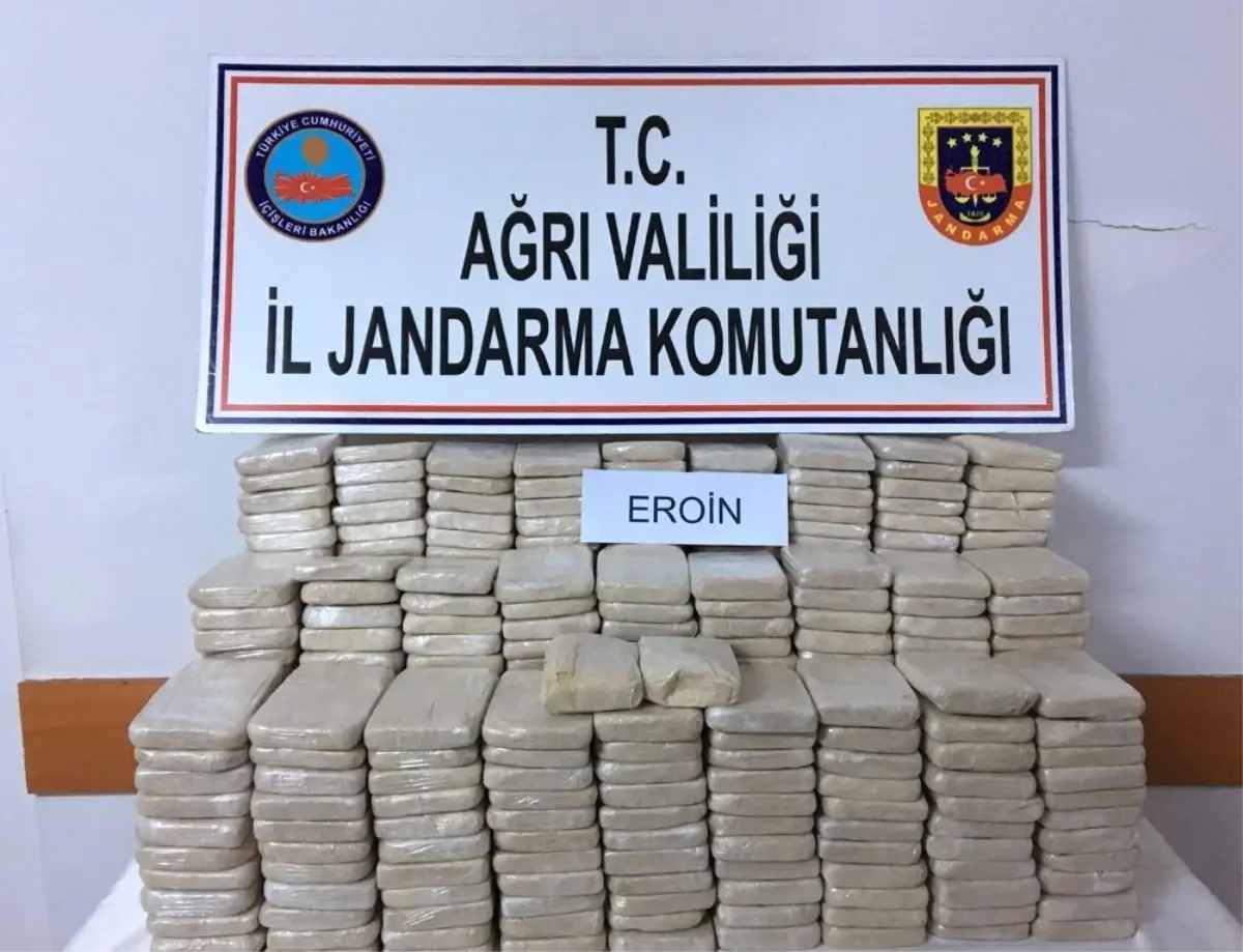 Ağrı\'da 212 Kilogram Eroin Ele Geçirildi