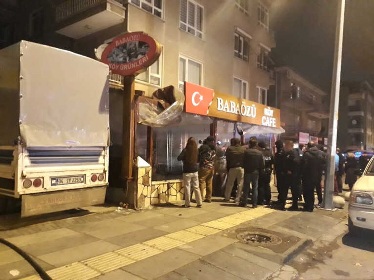 Başkent\'te İş Yeri Yangını