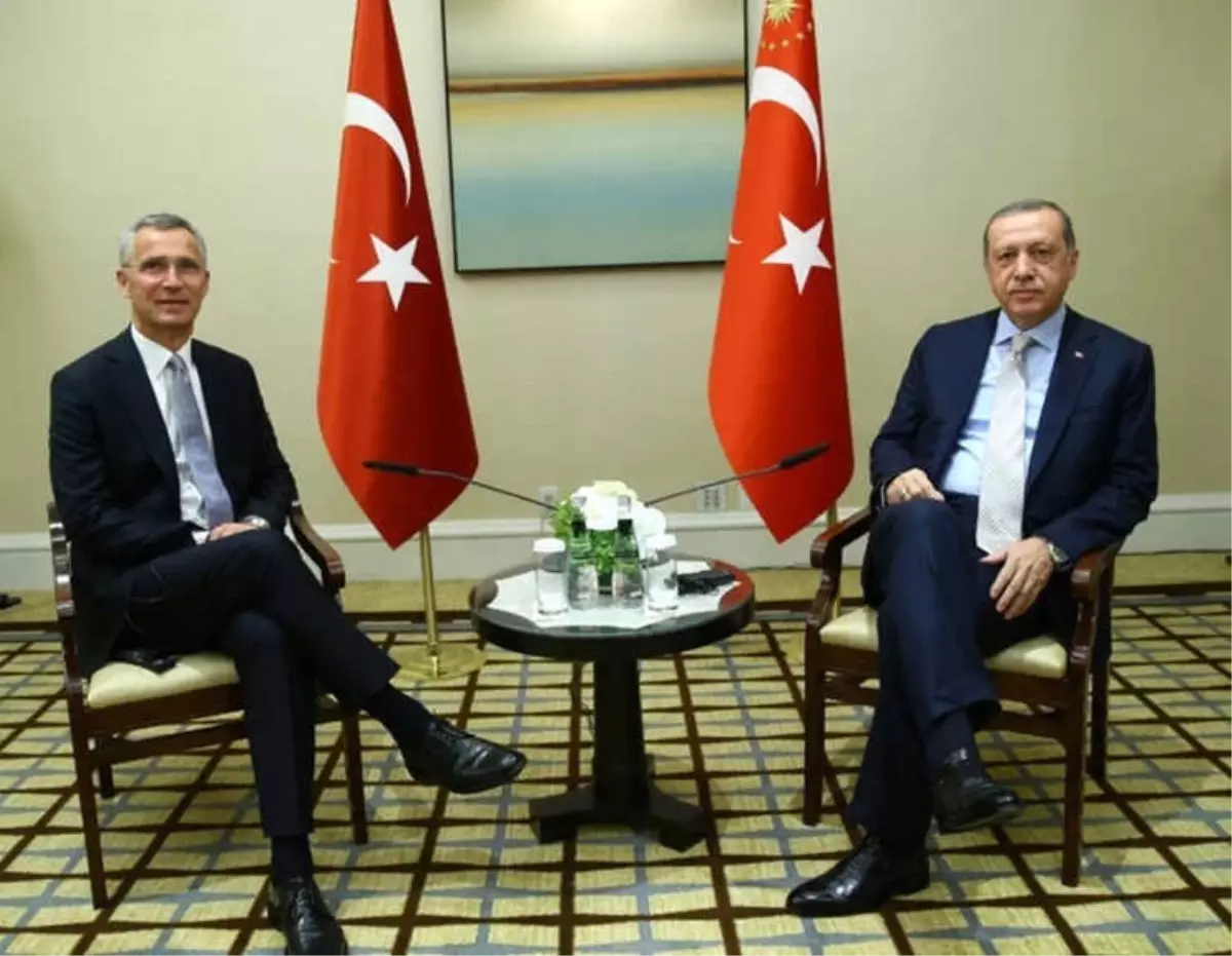 Cumhurbaşkanı Erdoğan, Stoltenberg\'le Suriye\'yi Görüştü