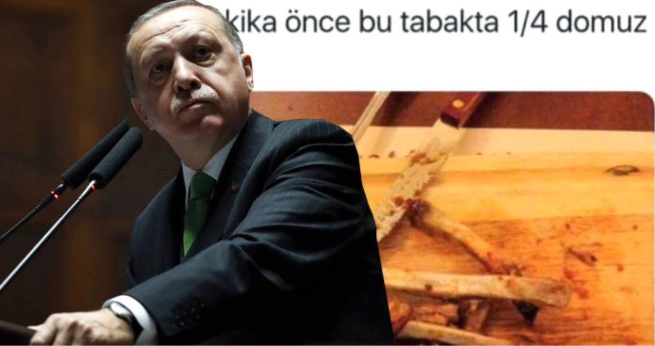 İşte Erdoğan\'ın "Çeyrek Domuzu 7 Dakikada Yemiş" Dediği CHP\'li İl Başkanı\'nın Eşinin O Paylaşımı