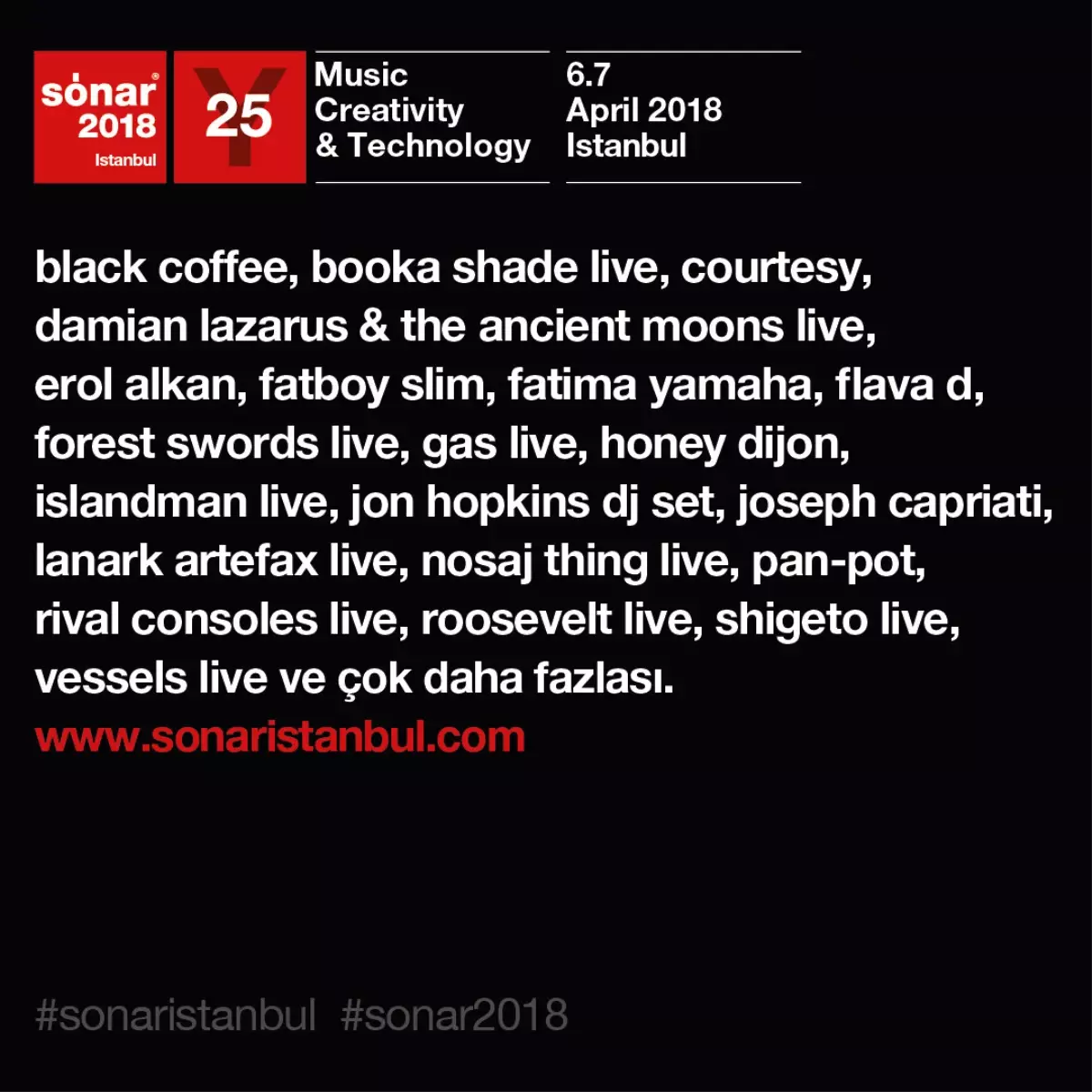 Sónar Istanbul, 6-7 Nisan\'da Zorlu PSM\'de