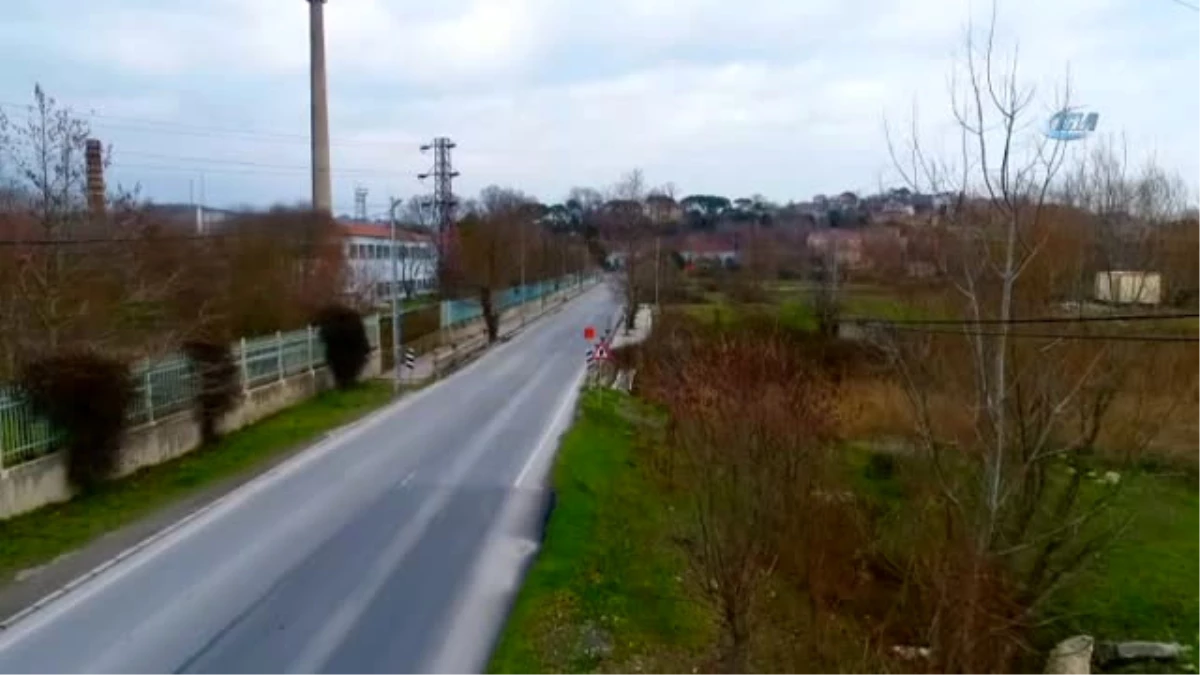 Kanal İstanbul Projesi Güzergahındaki Durusu Köyü Havadan Görüntülendi