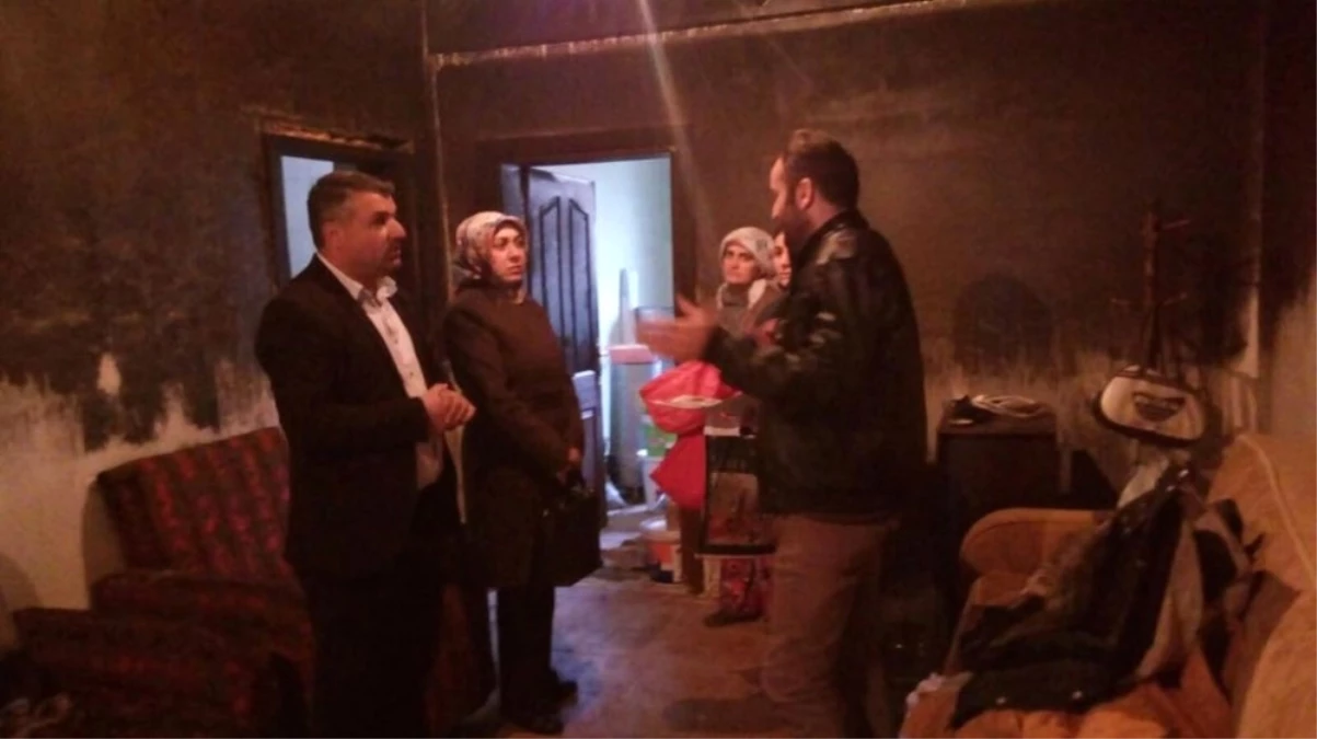 AK Parti\'den Yangın Mağduru Aileye Ziyaret
