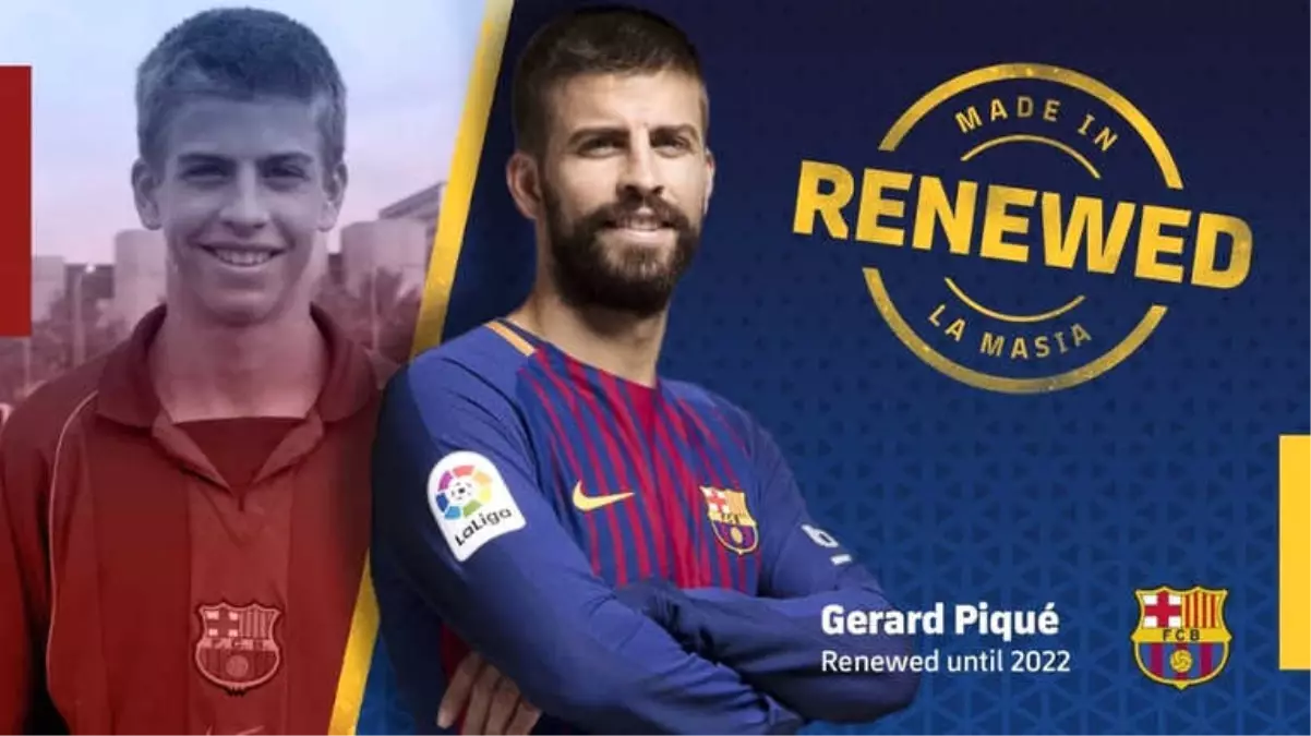 Barcelona, Gerard Pique\'nin Sözleşmesini Uzattı