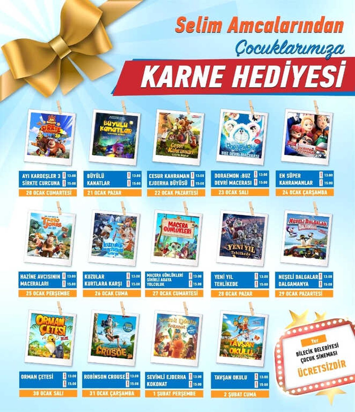 Başkan Yağcı\'dan Çocuklara Yarıyıl Tatili Hediyesi