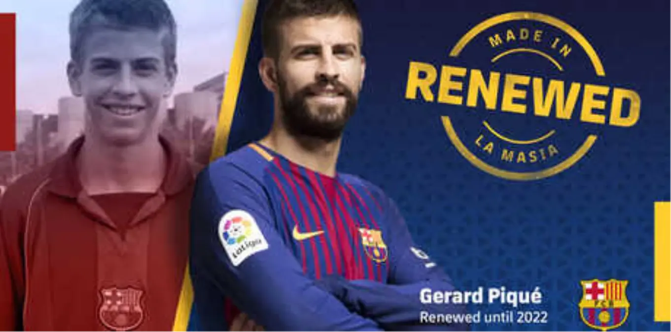 Gerard Pique 2022\'ye Kadar Barcelona\'da