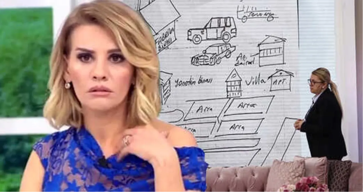 Türk Televizyonları Bunu da Gördü! Kocasına 56 Milyon Lira Kaptıran Kadın, Kroki Çizip Olayı Anlattı