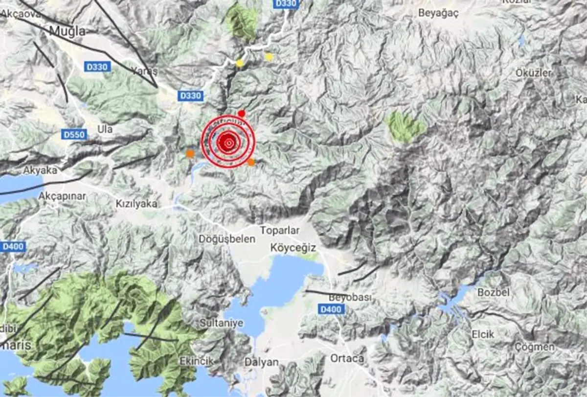 Muğla\'da Deprem