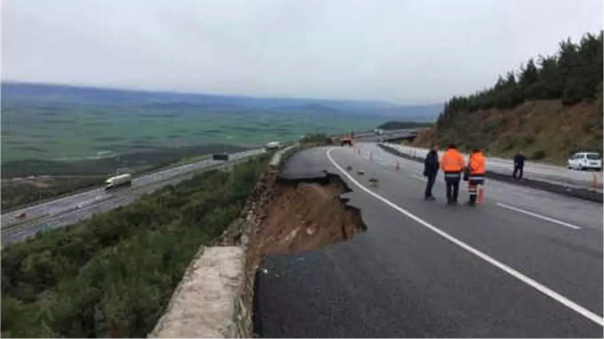 Yağmur Yolu Çökertti, Facia Ucuz Atlatıldı