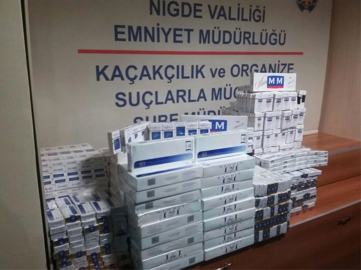 Niğde\'de Kaçak Sigara Satıcısı 2 Kişi Tutuklandı