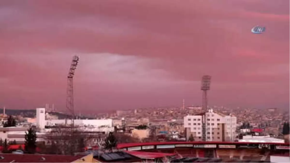 Gaziantep\'te Gün Batımı Böyle Görüntülendi