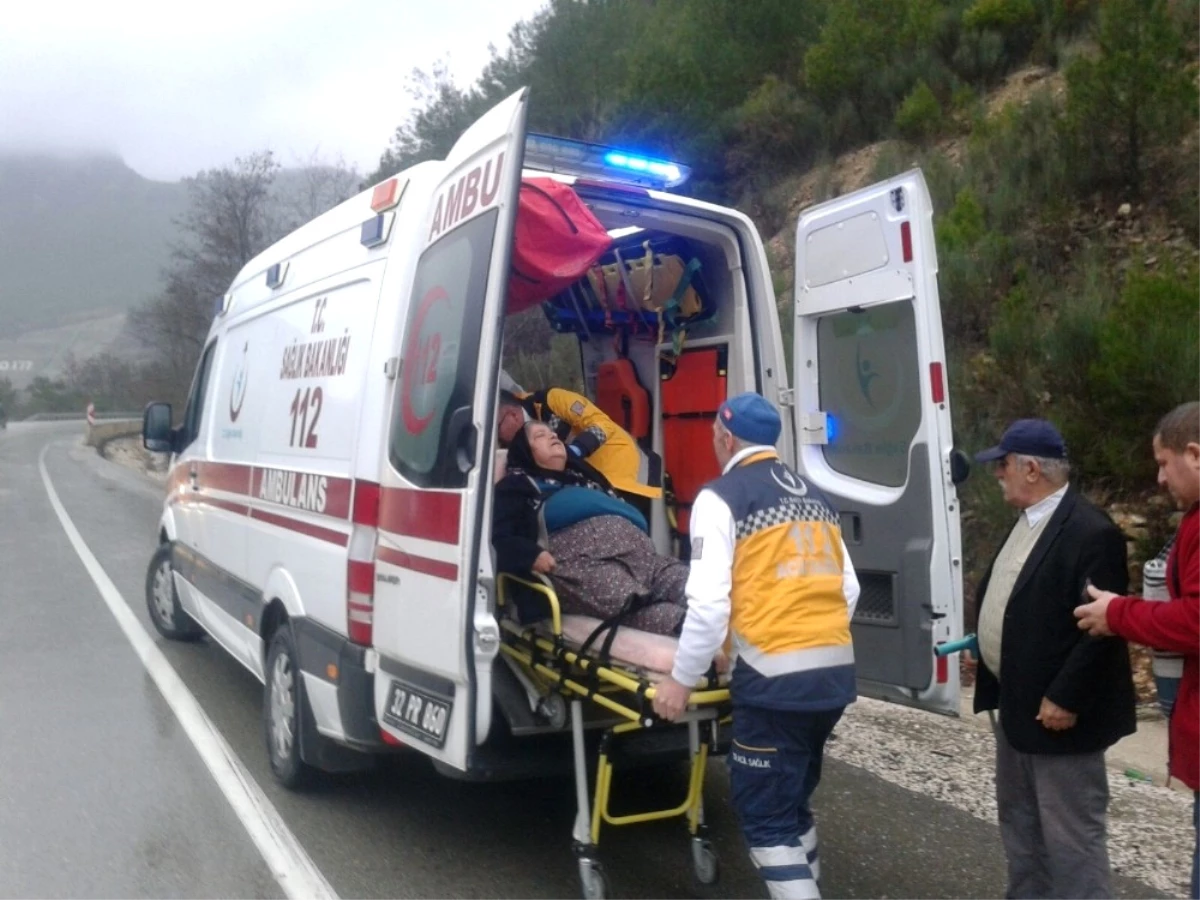 Isparta\'da Trafik Kazası: 1 Yaralı