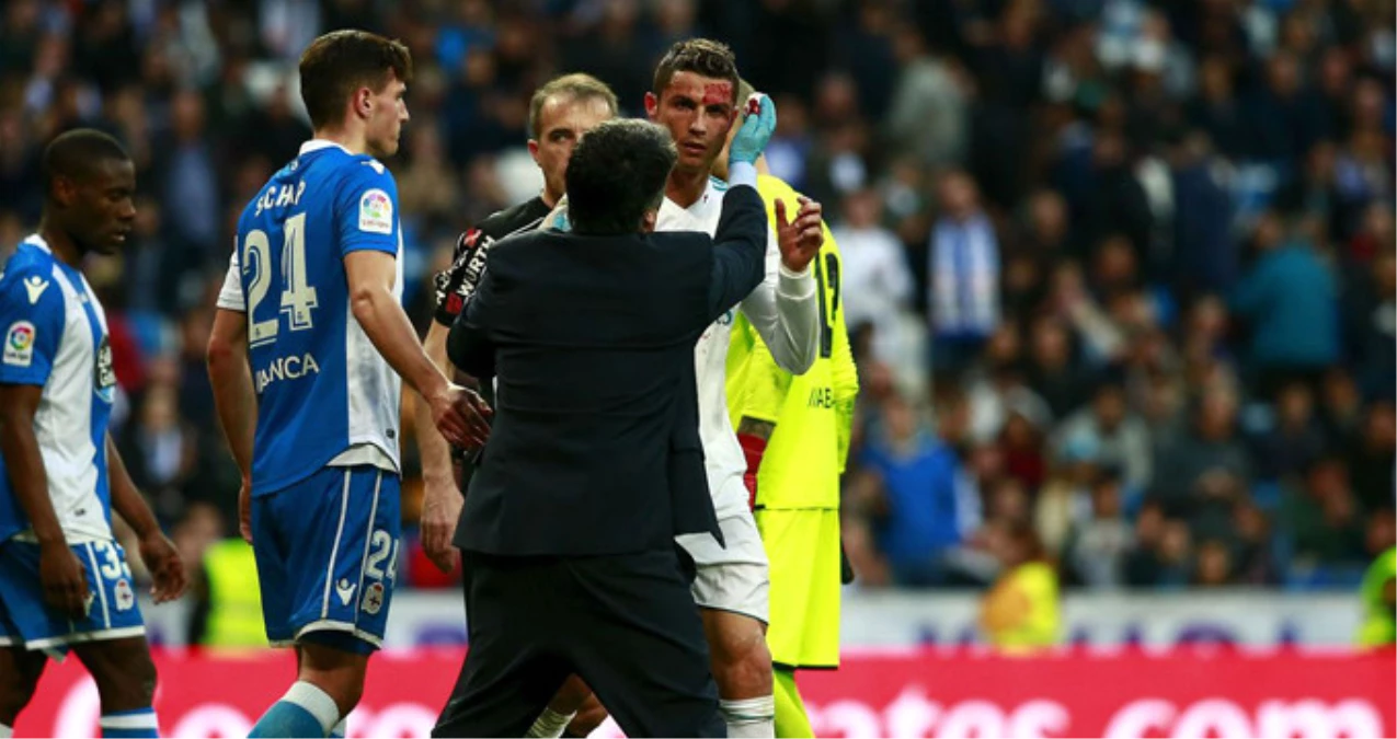 Kanlar İçinde Kalan Ronaldo İki Gol Attığı Maçı Tamamlayamadı