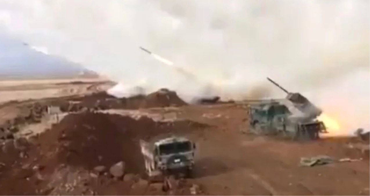 Zeytin Dalı Harekatı\'nda Afrin\'deki Teröristlere Dakikada 40 Roket Atıldı