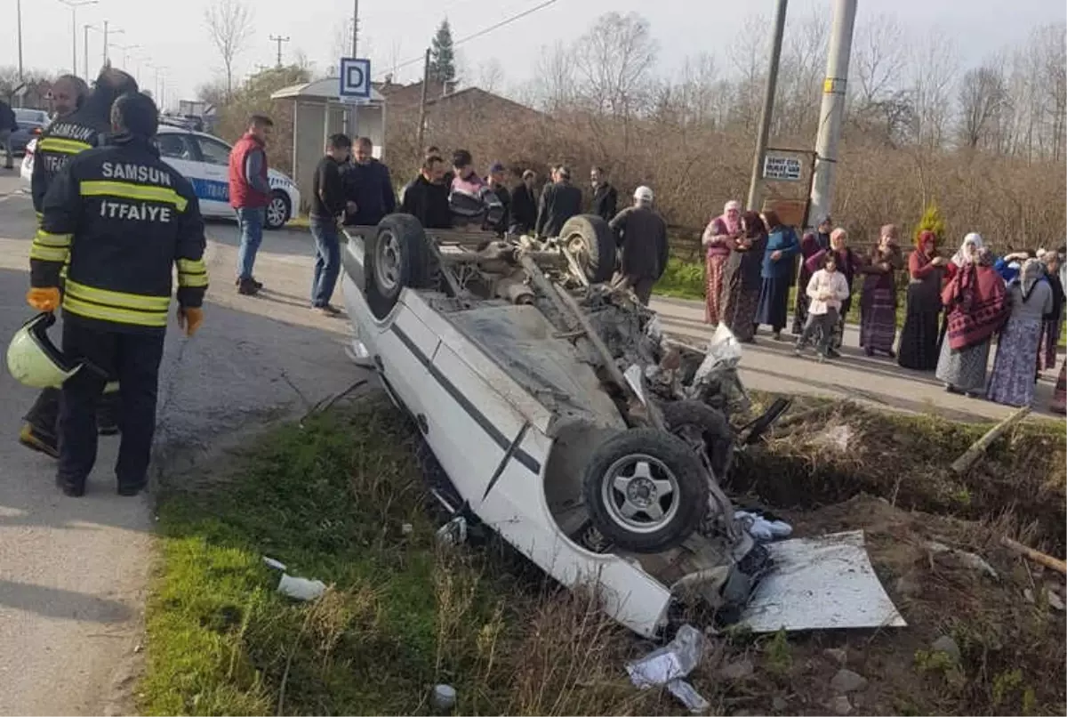 Samsun\'da Trafik Kazası: 1 Ölü, 3 Yaralı