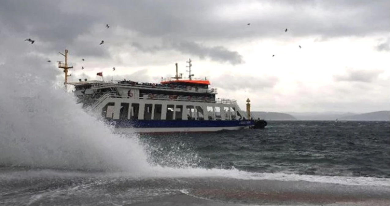 Marmara Denizi\'nde Olumsuz Hava Koşulları Etkili Oluyor! İDO ve BUDO\'da Bazı Seferler İptal