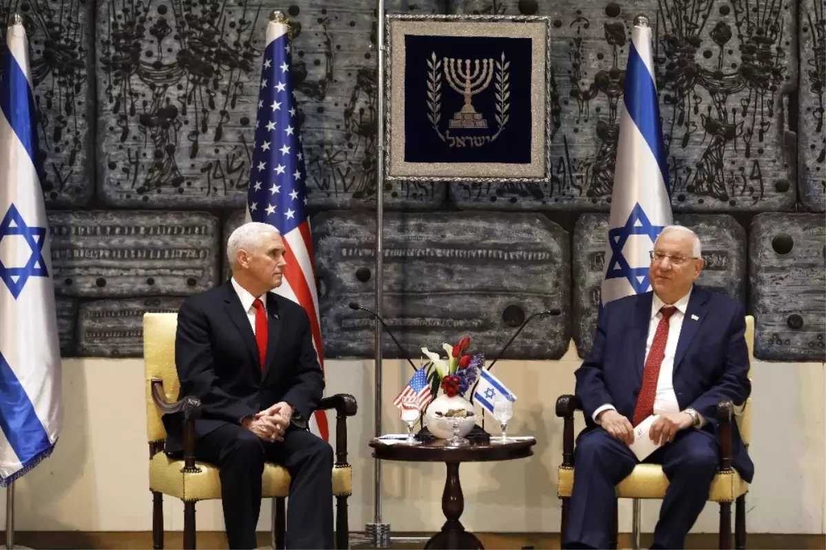 Pence, İsrail Cumhurbaşkanı Rivlin ile Bir Araya Geldi