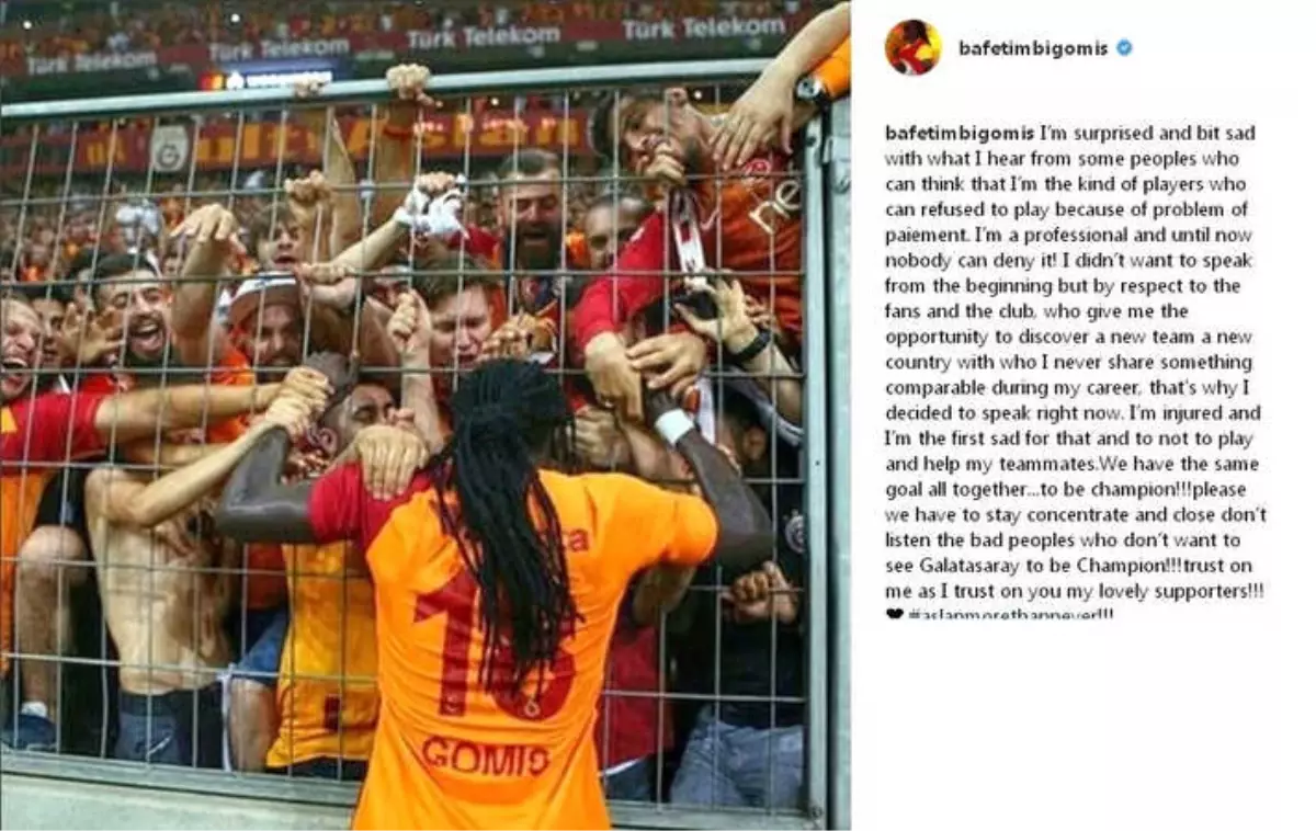 Bafetimbi Gomis: "Beni Üzdü ve Şaşırttı"