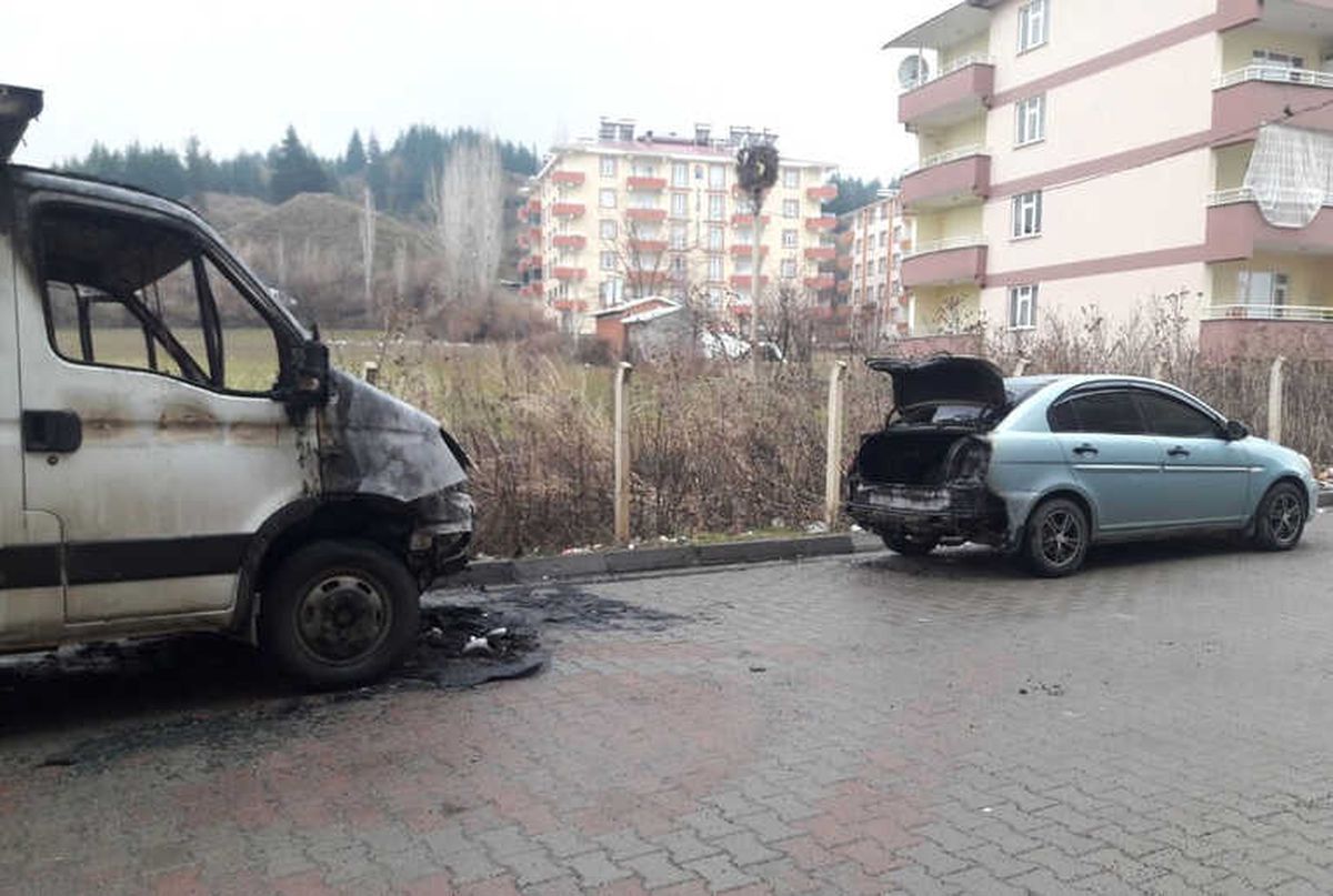 Bingöl\'de İki Araç Yandı