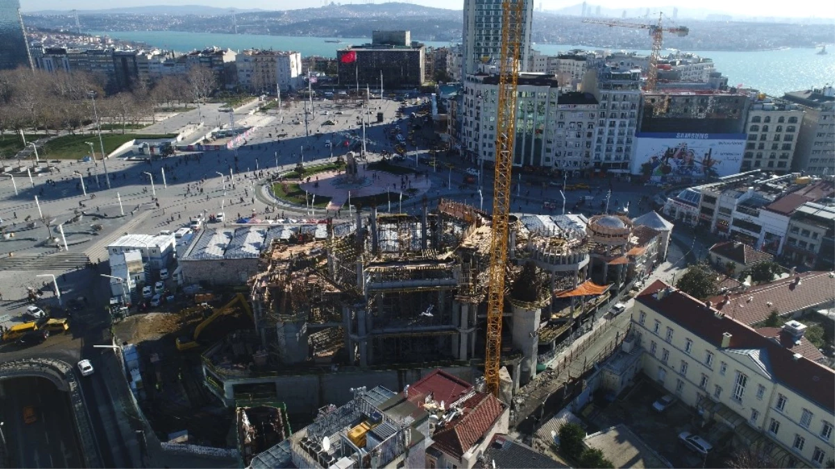 Taksim Camii İnşaatında Çalışmalar Hızla Devam Ediyor